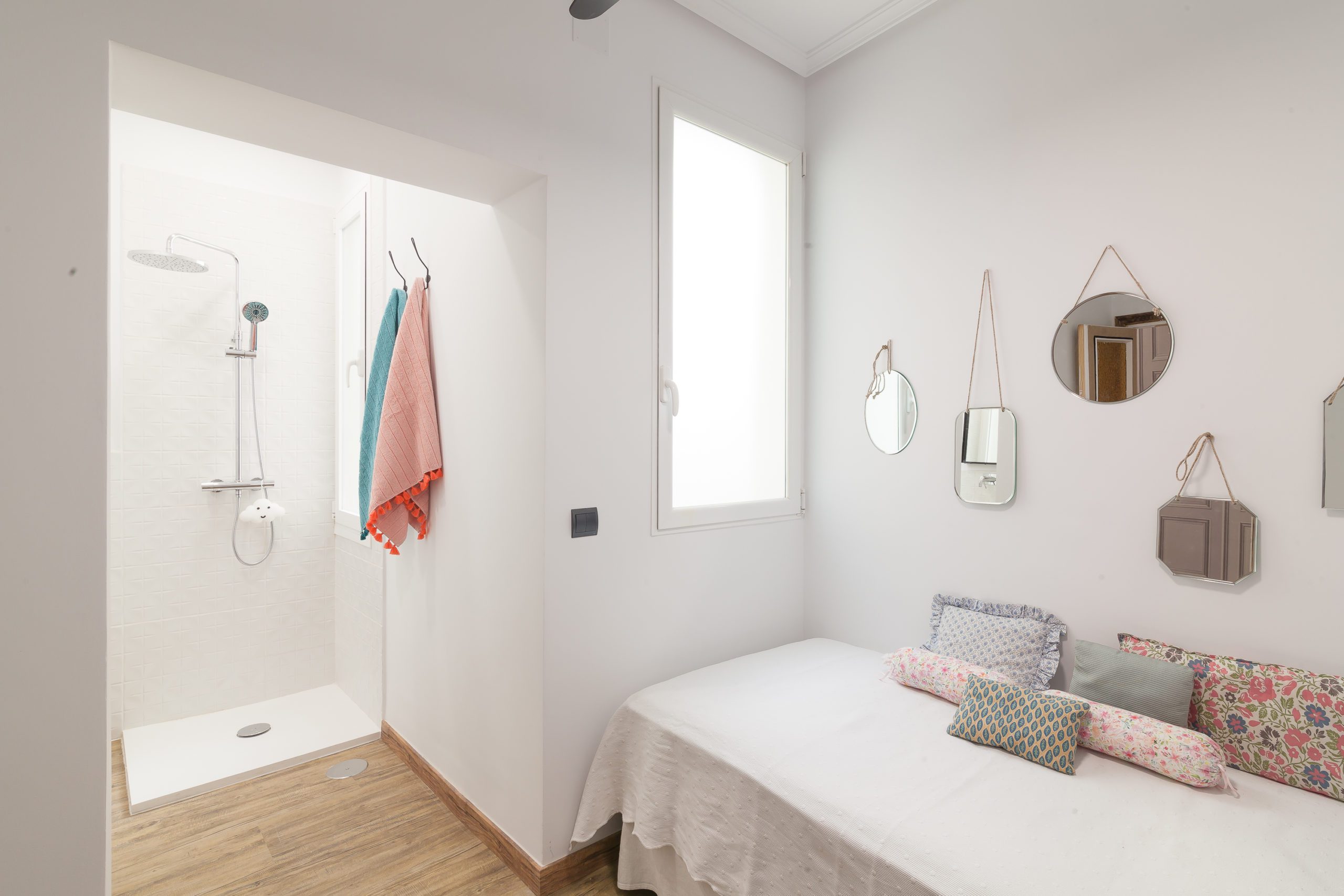 Proyecto Casas AB. Baño y dormitorio