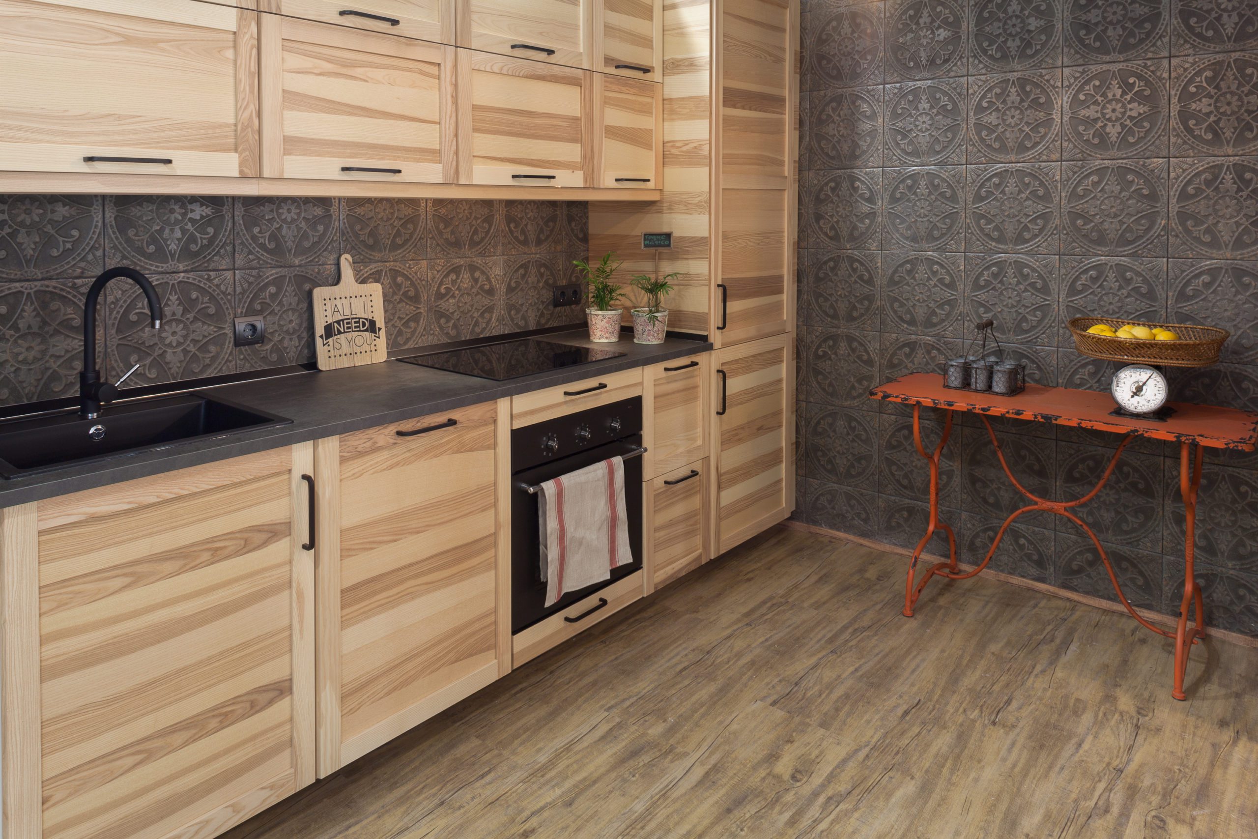 Proyecto Casas AB. Cocina de madera