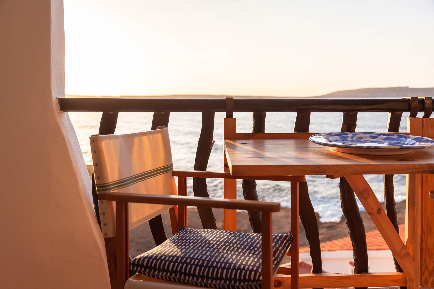 Proyecto Casas AB. Terraza casa en Fornells (Menorca)