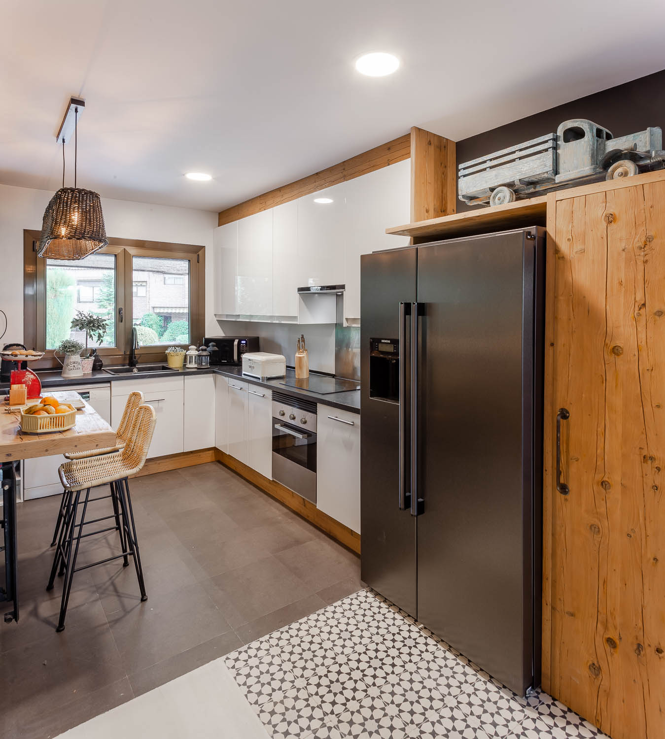 Decoración casa en Las Rozas. Cocina abierta