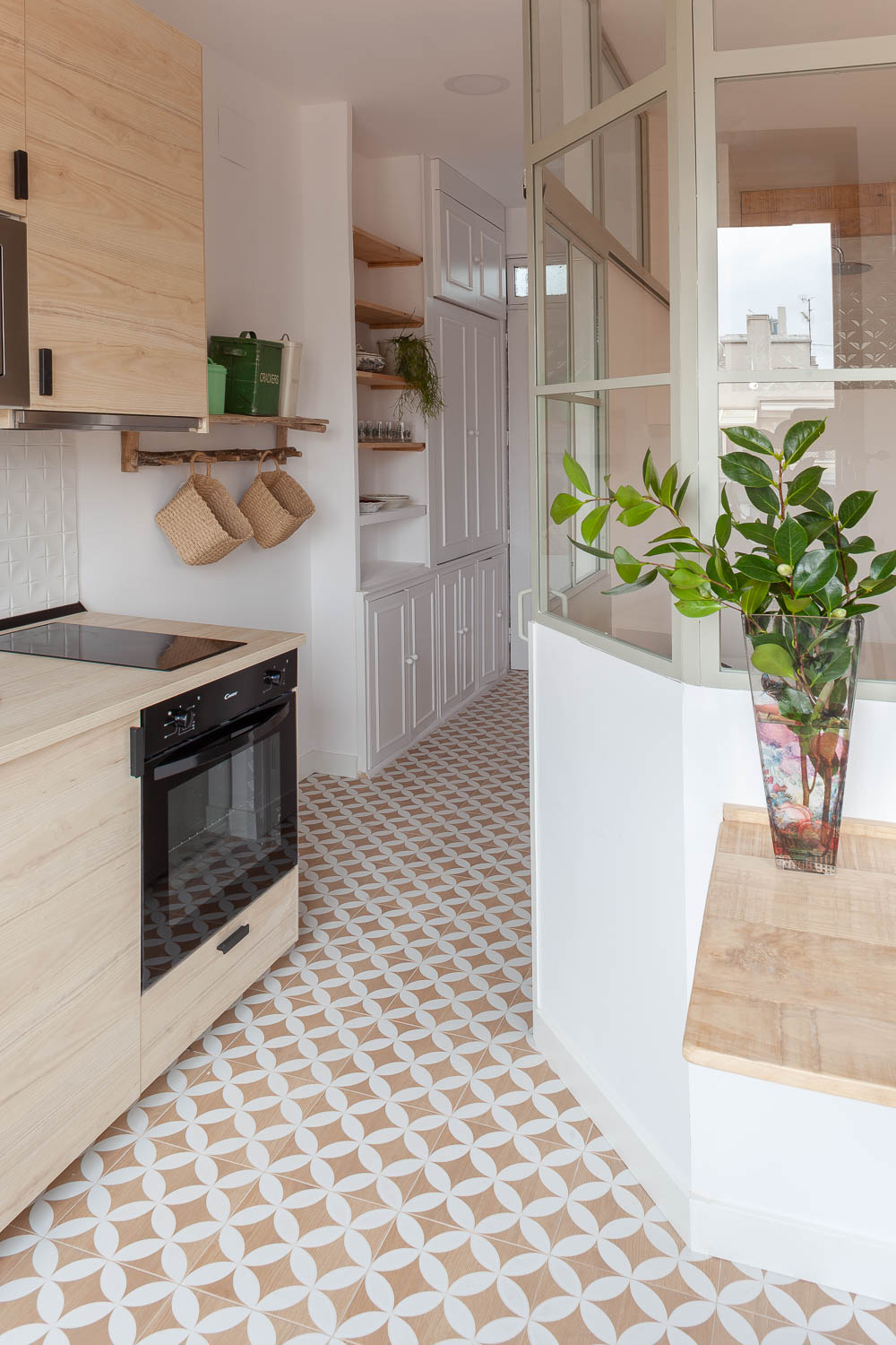 Cocina moderna con toque vintage
