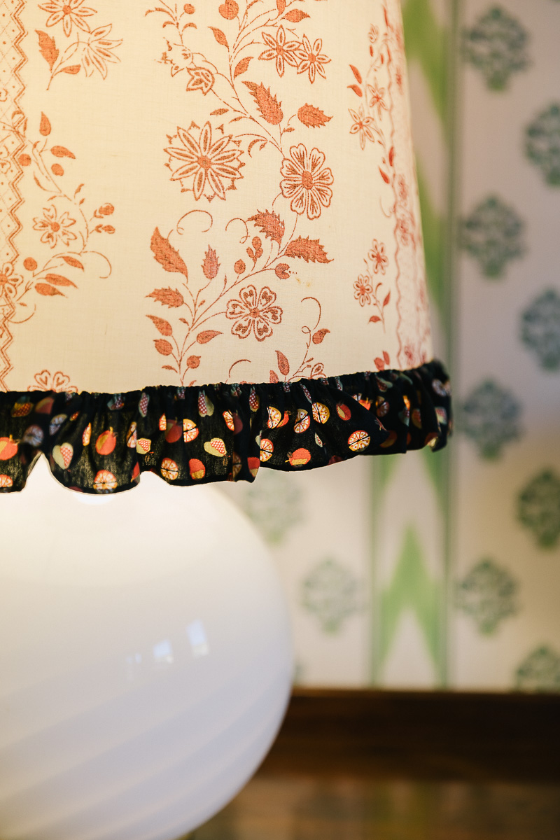 Detalle de lámpara estilo vintage
